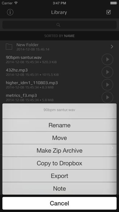 AudioShare screenshot 1