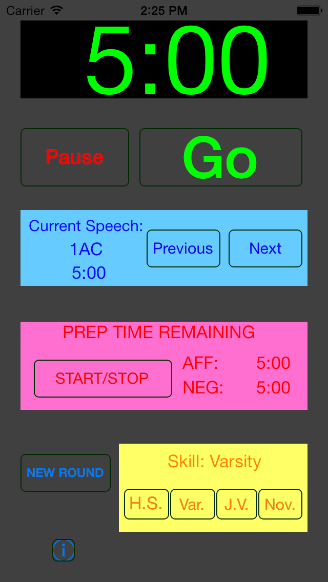 AUDL Debate Timer screenshot 1