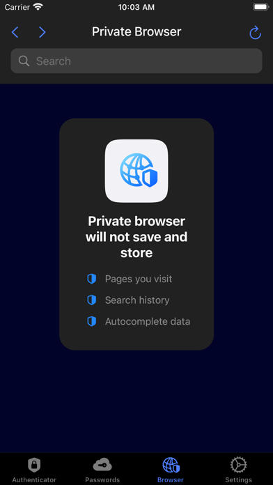 Authenticator App ¹ screenshot 2
