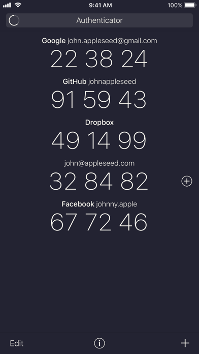Authenticator screenshot 3