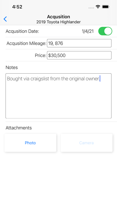 Auto Care Tracker screenshot 4