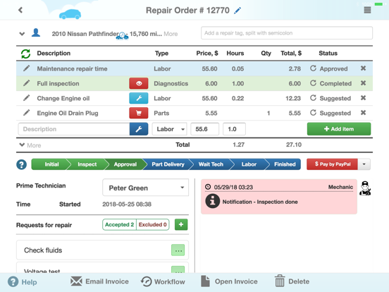 Auto Repair Shop (for Tablet) screenshot 9