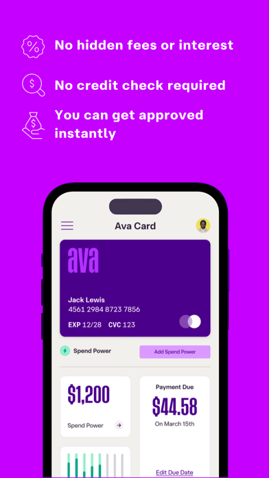 Ava: Build Credit History Fast screenshot 5