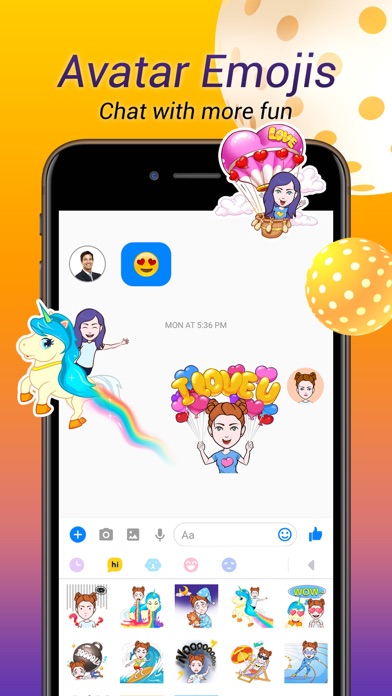 Avatar Keyboard-Themes, Emojis screenshot 4
