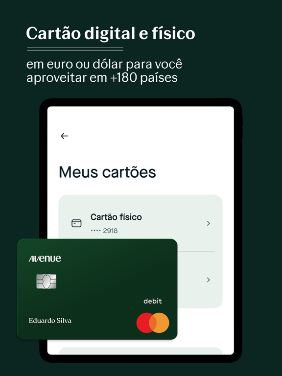 Avenue: Conta e Investimentos screenshot 2