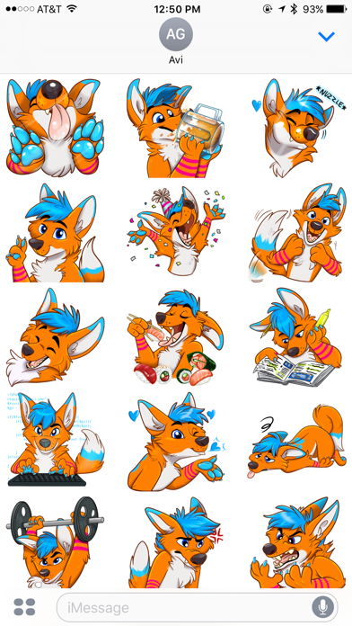 Avi Fox Sticker Pack screenshot 1
