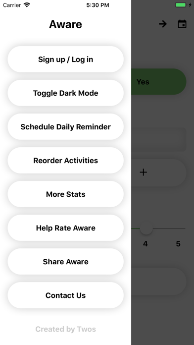 Aware - Daily Activity Tracker screenshot 2