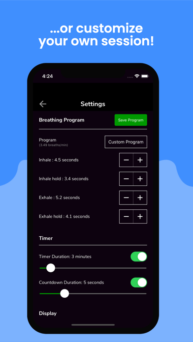 Awesome Breathing: Pacer Timer screenshot 2