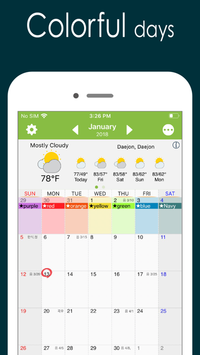 Awesome Calendar Lite screenshot 2