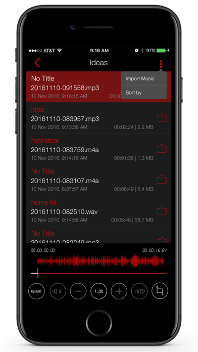 Awesome Voice Recorder PRO AVR screenshot 3