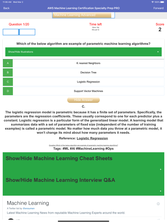 AWS Machine Learning Exam Prep screenshot 4