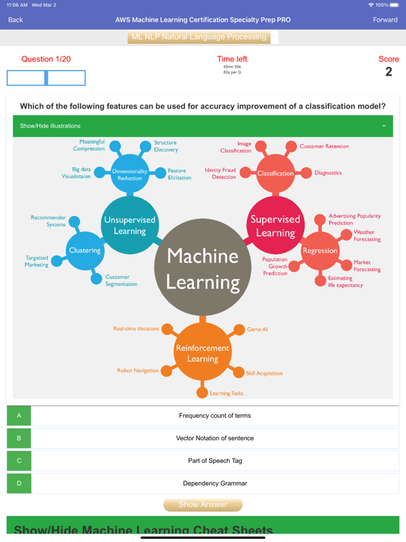 AWS Machine Learning Exam Prep screenshot 3