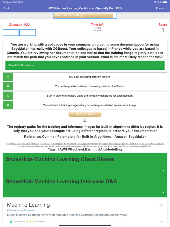 AWS Machine Learning Exam Prep screenshot 6