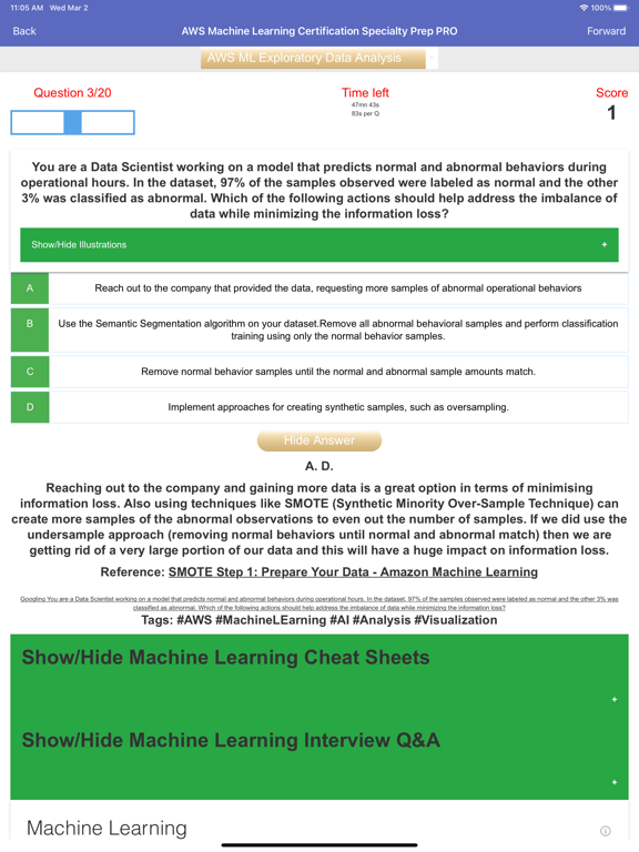 AWS Machine Learning Exam Prep screenshot 8