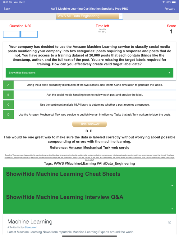 AWS Machine Learning Exam Prep screenshot 7