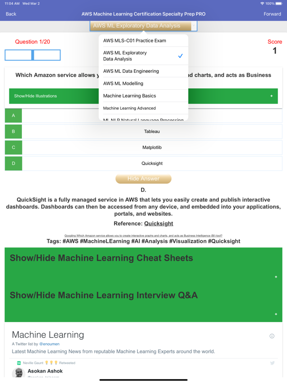 AWS Machine Learning Exam Prep screenshot 9