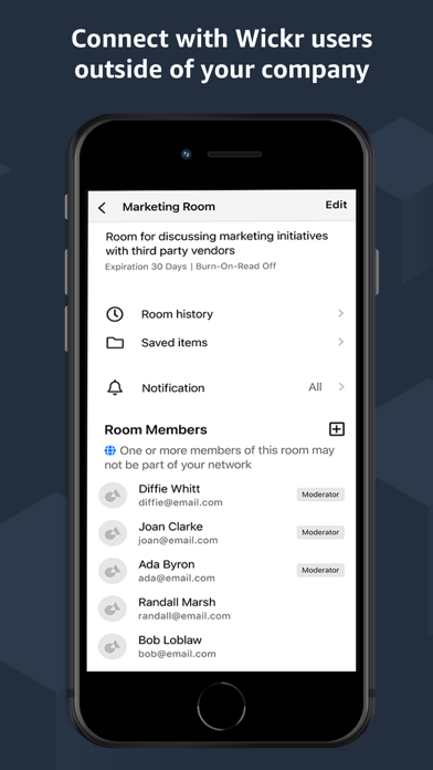 AWS Wickr screenshot 1