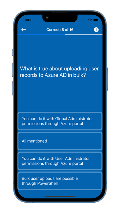 Azure Administrator Exam Quiz screenshot 3