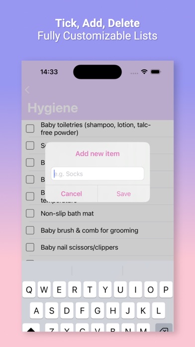 Baby Checklist - Shopping List screenshot 2