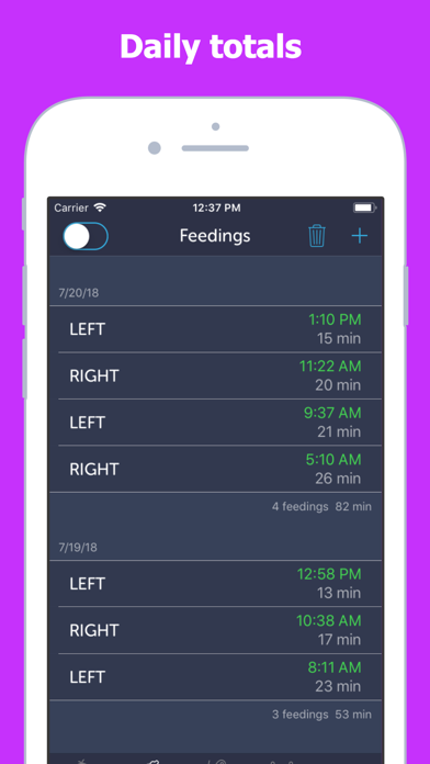 Baby Feeding Log screenshot 3
