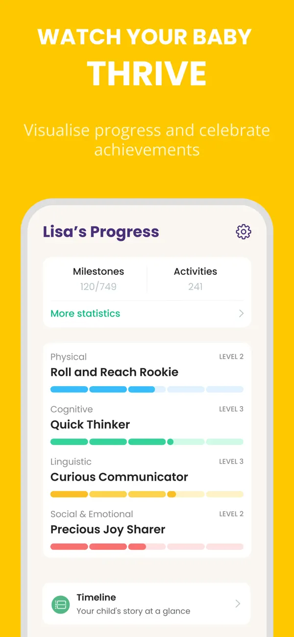 Baby Leap: Milestone Tracker screenshot 1