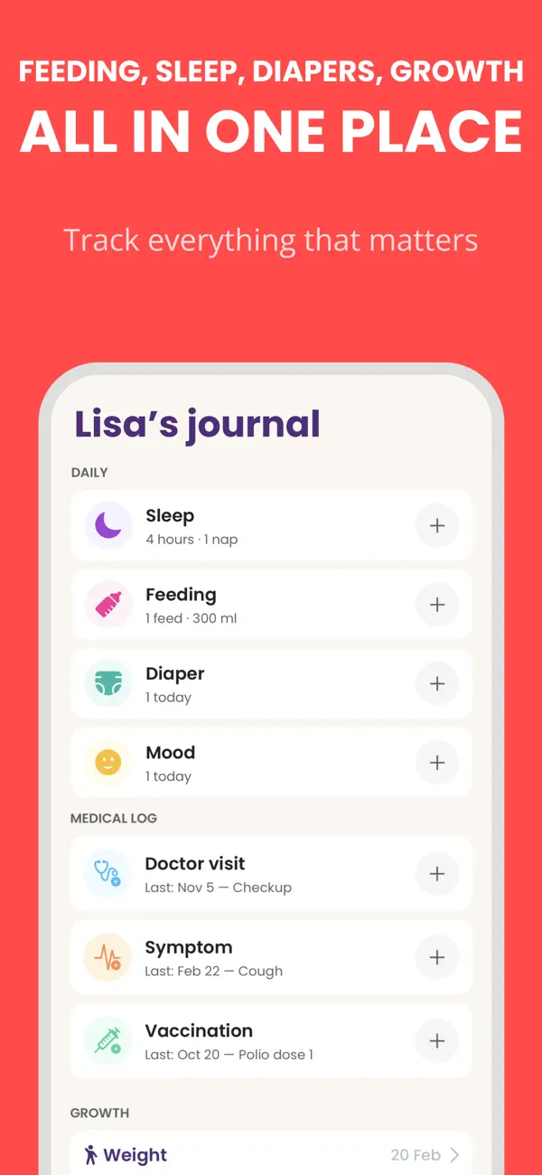 Baby Leap: Milestone Tracker screenshot 4