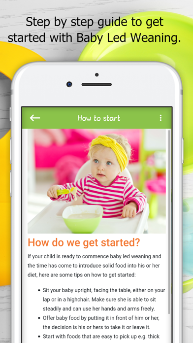 Baby Led Weaning Guide Recipes screenshot 1