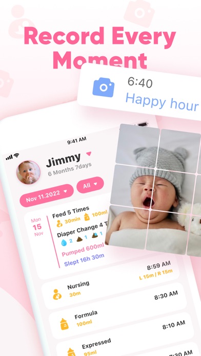 Baby Log: Newborn Tracker screenshot 1