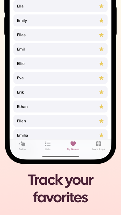 Baby Names: Popular Name Match screenshot 2