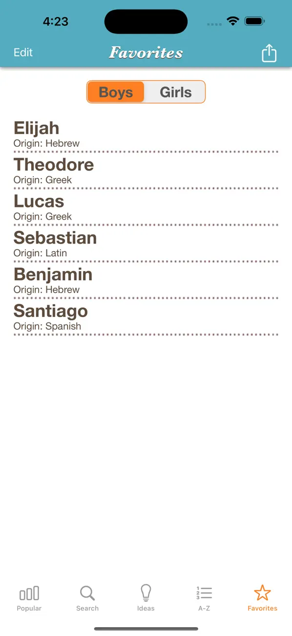 Baby Names™ screenshot 1
