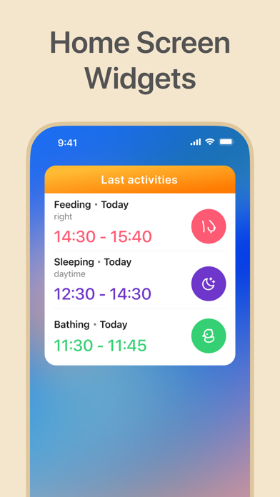 Baby Tracker・Breastfeeding Log screenshot 1