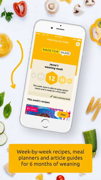 Baby weaning and recipes screenshot 1