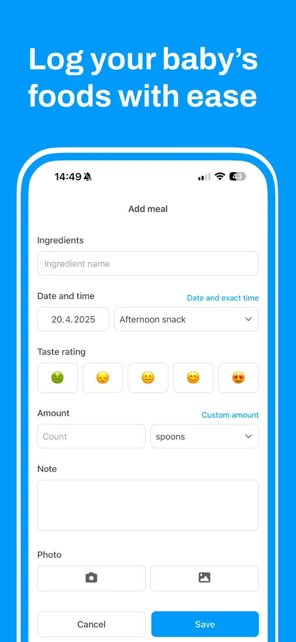 BabyBites - First baby foods screenshot 2
