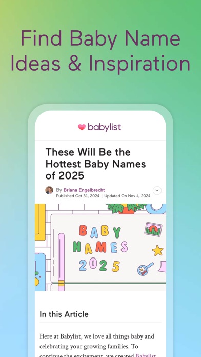 Babylist Baby Registry screenshot 1
