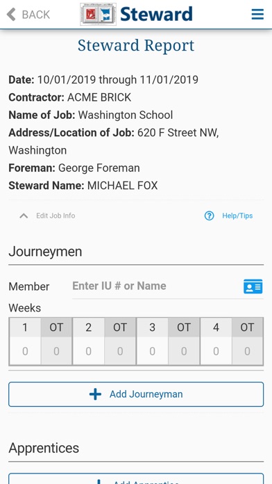 BAC Steward screenshot 2