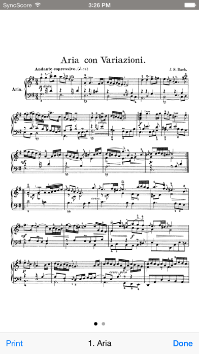 Bach Goldberg Variations screenshot 1