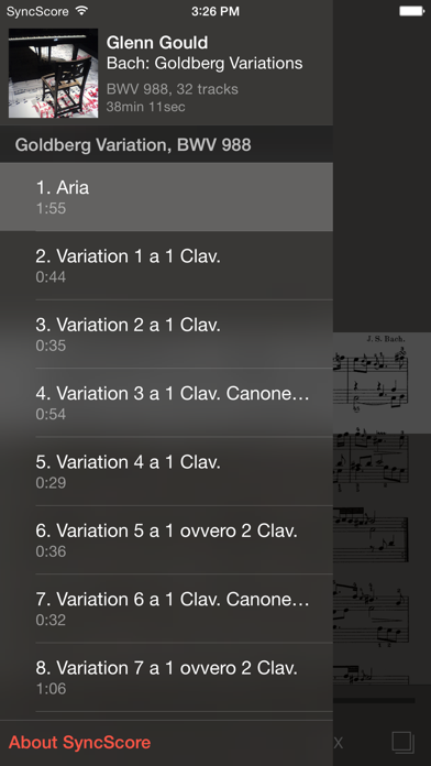 Bach Goldberg Variations screenshot 2