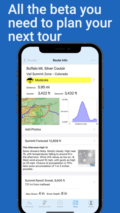 Backcountry Ski - Beta App screenshot 1