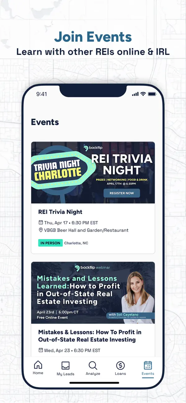 Backflip Real Estate Investing screenshot 1