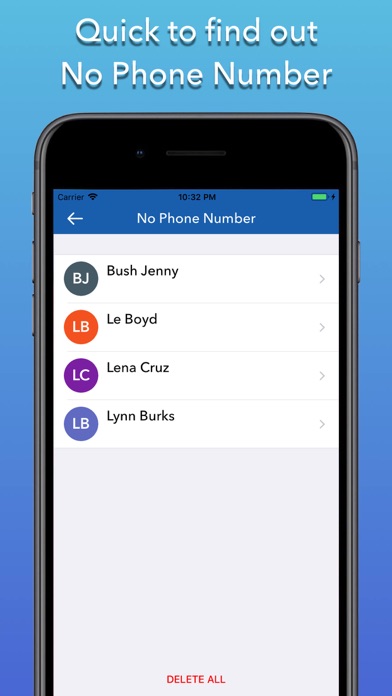 Backup Contacts Cleaner screenshot 1