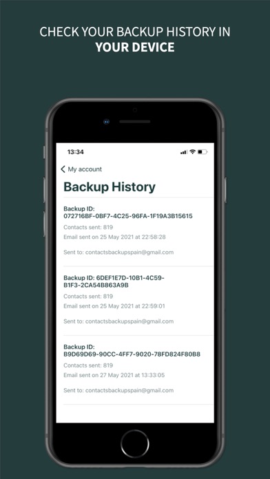 Backup your contacts PRO screenshot 2