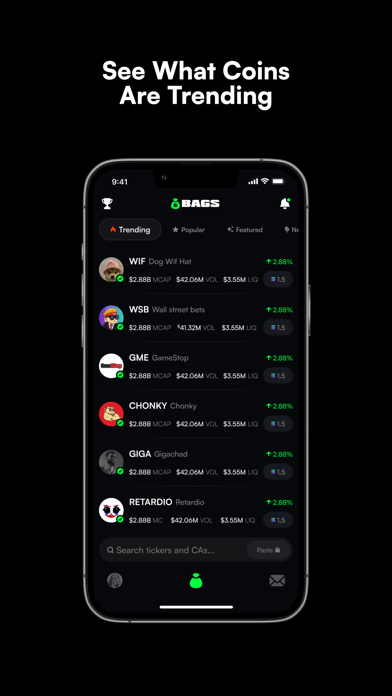 BAGS: Trade Crypto & Memes screenshot 5