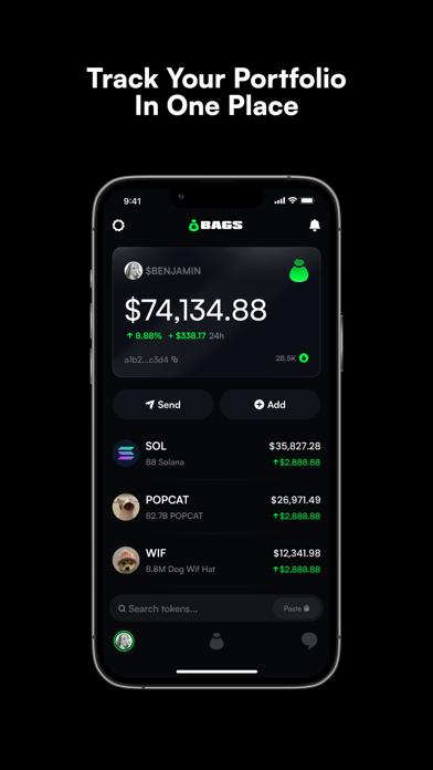 BAGS: Trade Crypto & Memes screenshot 1