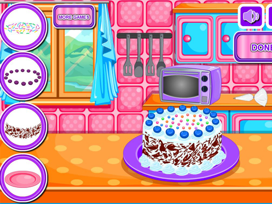 Baking black forest cake games screenshot 2
