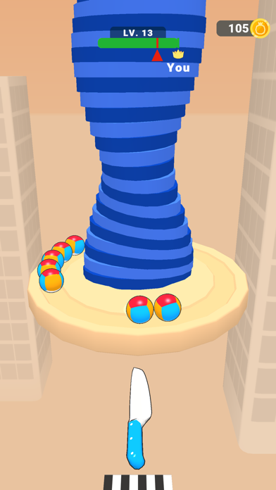 Ball Up: Knife Racing screenshot 1