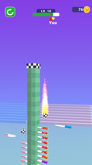 Ball Up: Knife Racing screenshot 2
