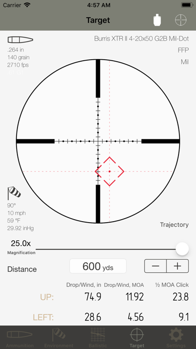 Ballistic Calculator SBC Light screenshot 5