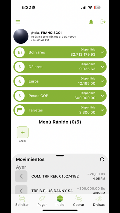 Banco Plaza App screenshot 3