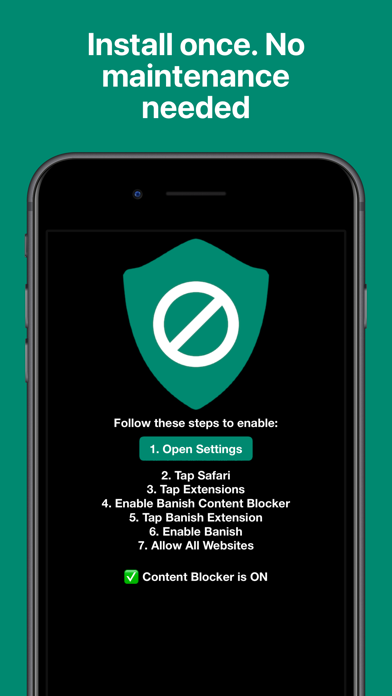 Banish - Block 'Open in App' screenshot 2