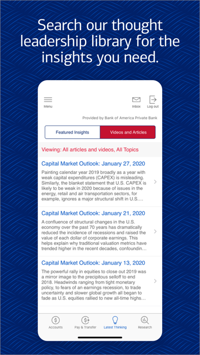 Bank of America Private Bank screenshot 4